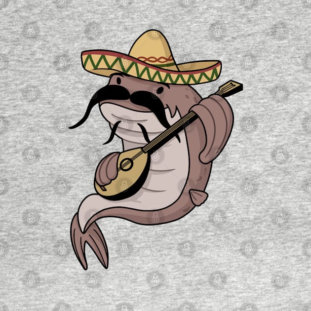 Catfish in sombrero by ballooonfish